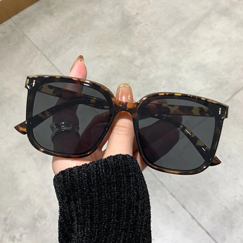 OIMG Vintage Square Oversized Sunglasses UV400 Protection Clean Vanilla Store