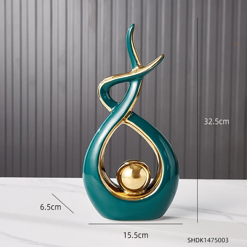 Nordic Luxury Abstract Living Room Statue Gift Clean Vanilla Store