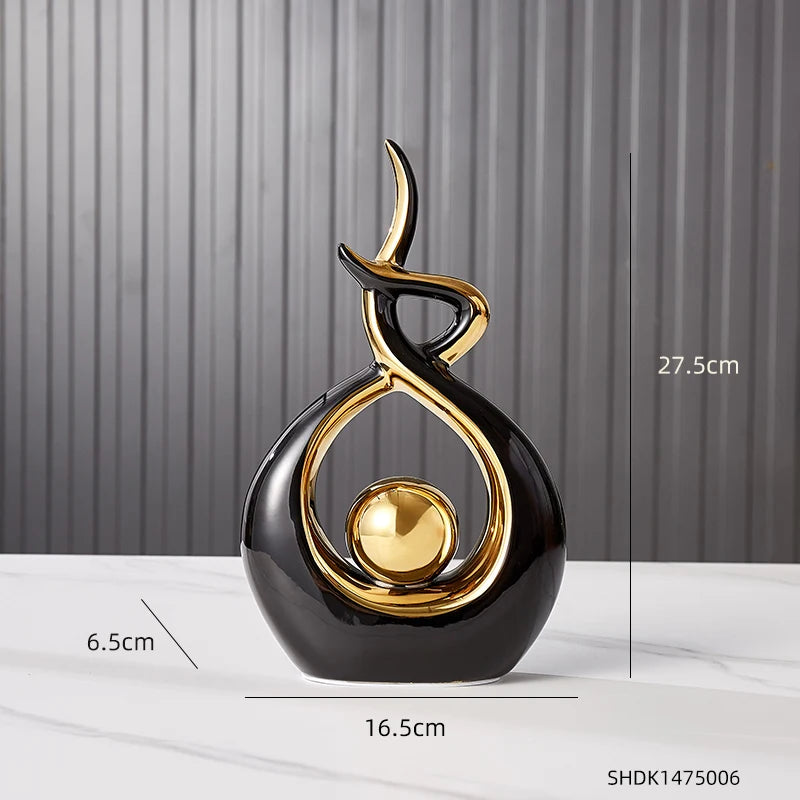 Nordic Luxury Abstract Living Room Statue Gift Clean Vanilla Store