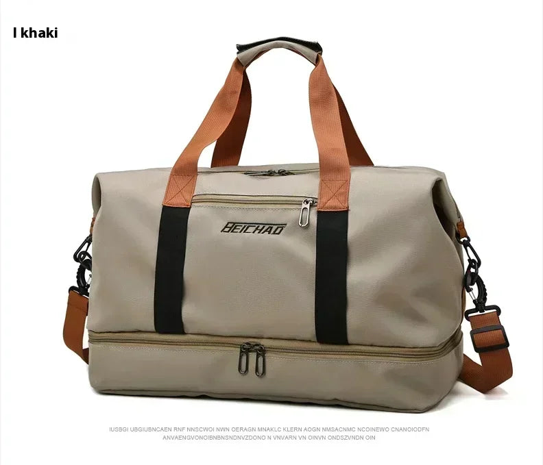 Large Capacity Travel Gym Bag Waterproof Design Clean Vanilla Store
