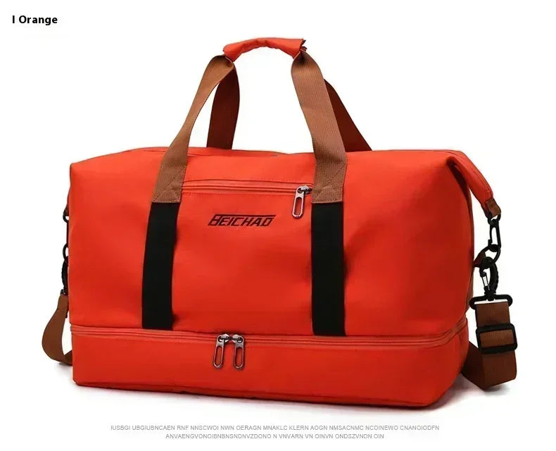 Large Capacity Travel Gym Bag Waterproof Design Clean Vanilla Store