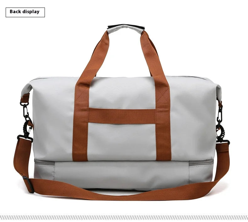 Large Capacity Travel Gym Bag Waterproof Design Clean Vanilla Store