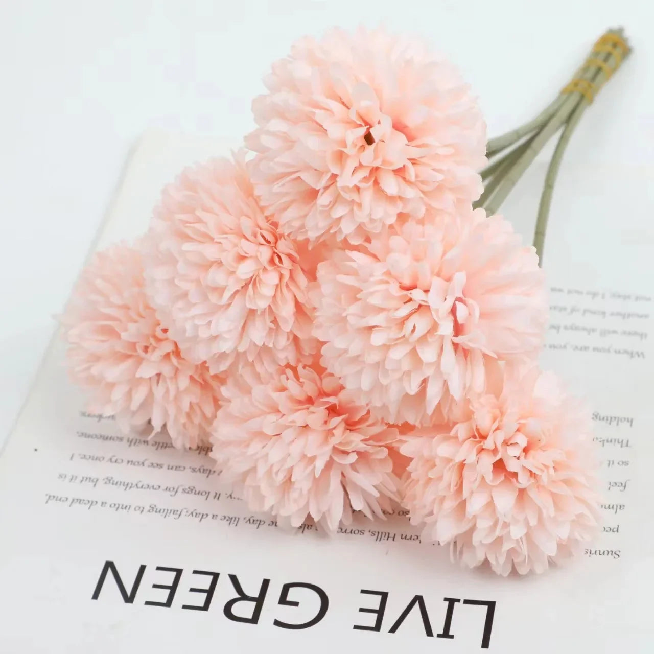 Elegant Hydrangea Artificial Flowers Bouquet Clean Vanilla Store