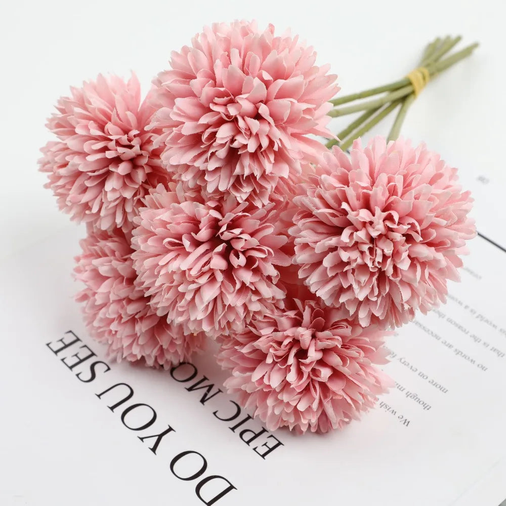 Elegant Hydrangea Artificial Flowers Bouquet Clean Vanilla Store
