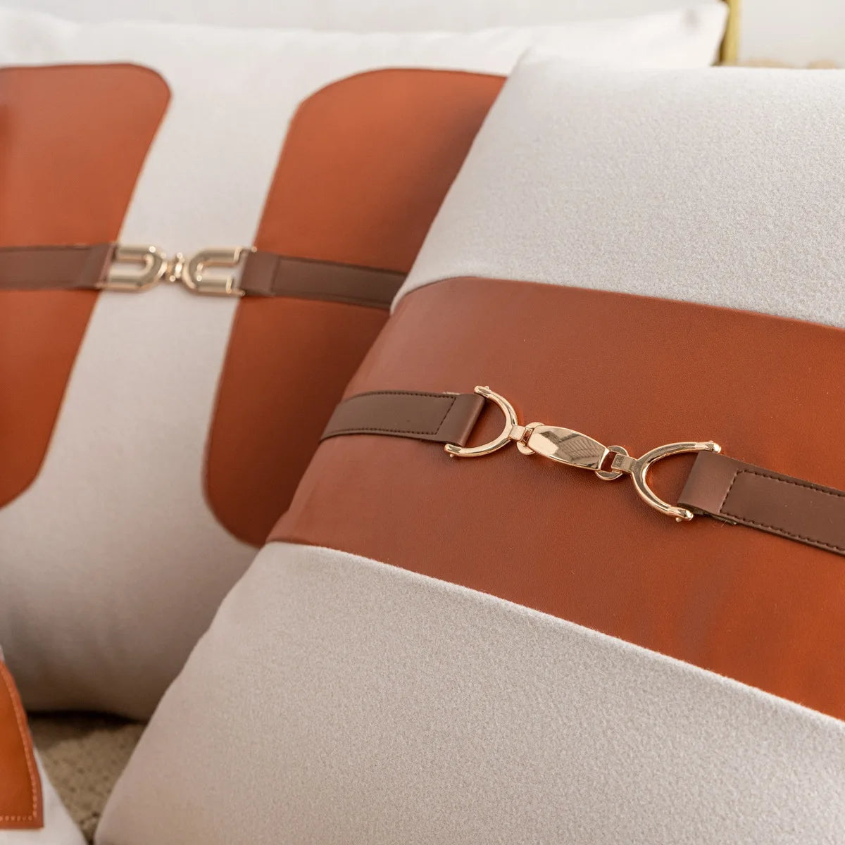 Luxury Creative Horse PU Leather Cushion Cover Clean Vanilla Store