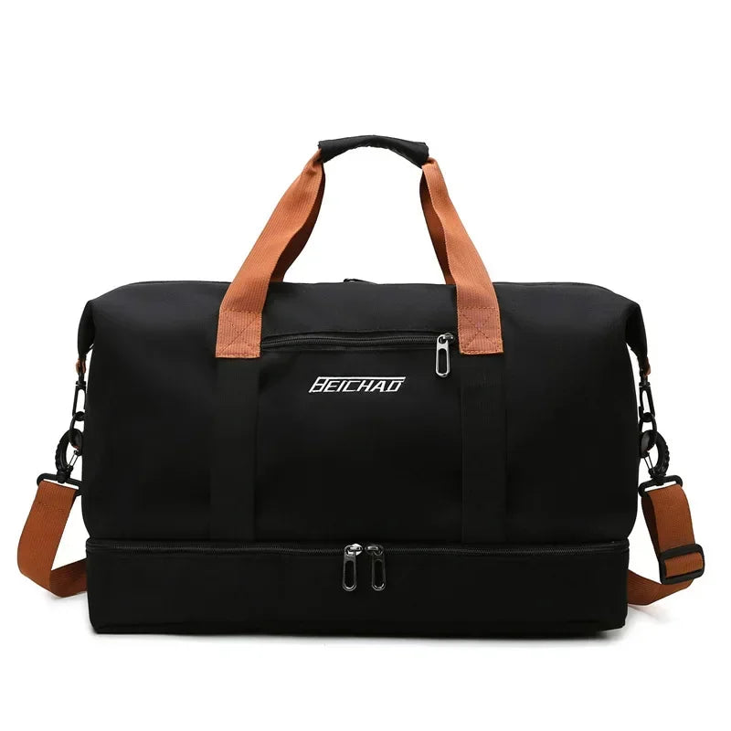 Large Capacity Travel Gym Bag Waterproof Design Clean Vanilla Store