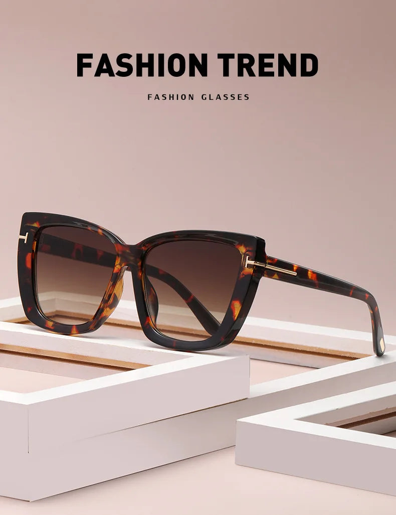 Brand Designer Cat Eye Sunglasses Women Vintage 2024 Clean Vanilla Store