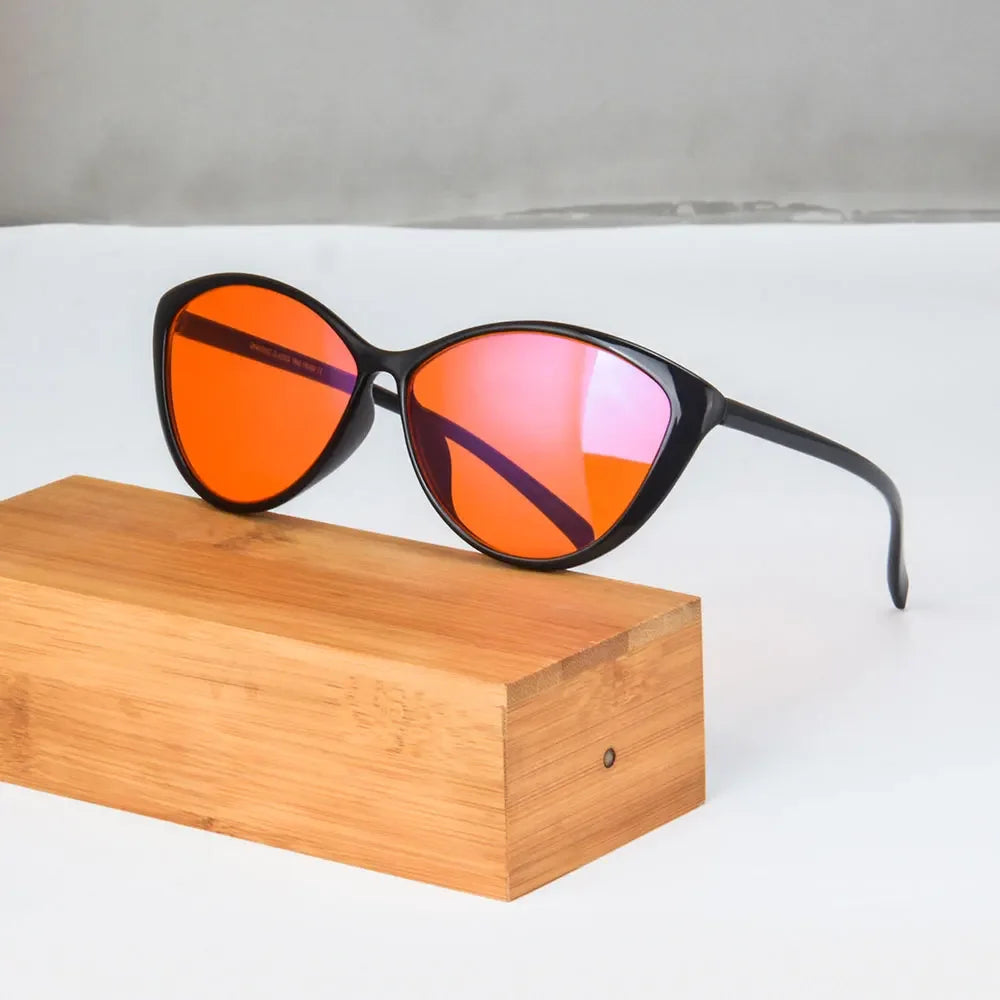 SHINU Women Cat Eye TR90 Anti Blue Light Glasses Clean Vanilla Store
