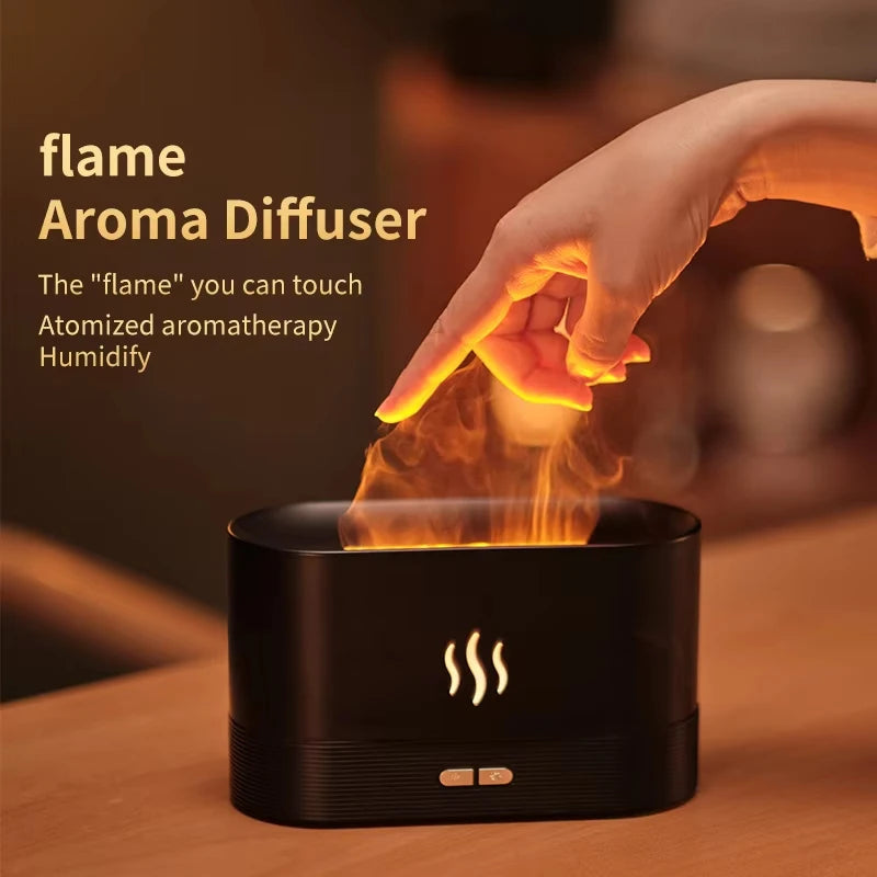 Vissko Aroma Flame Diffuser 180ML with Night Light Clean Vanilla Store