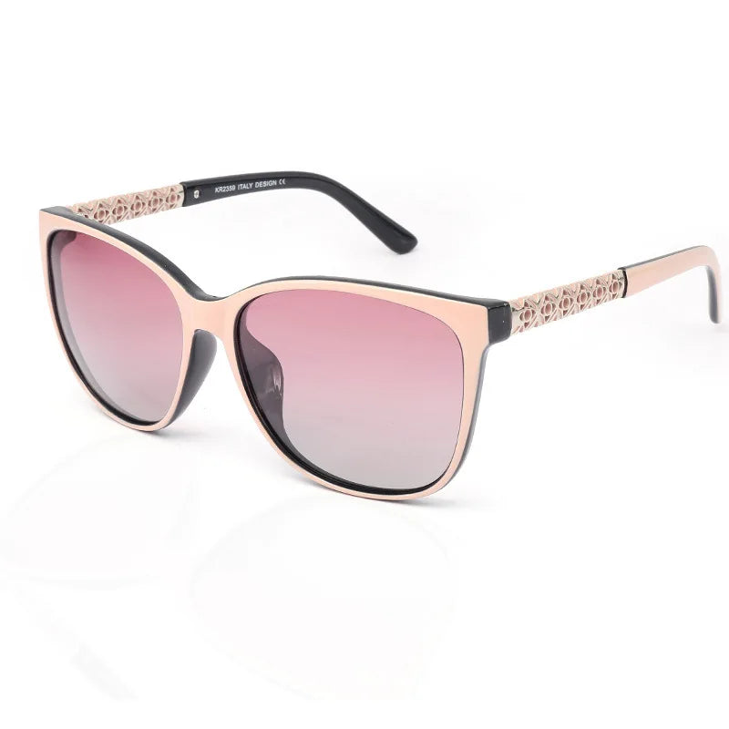New Fashion TR Memory Frame Polarizing Sunglasses for Women Clean Vanilla Store
