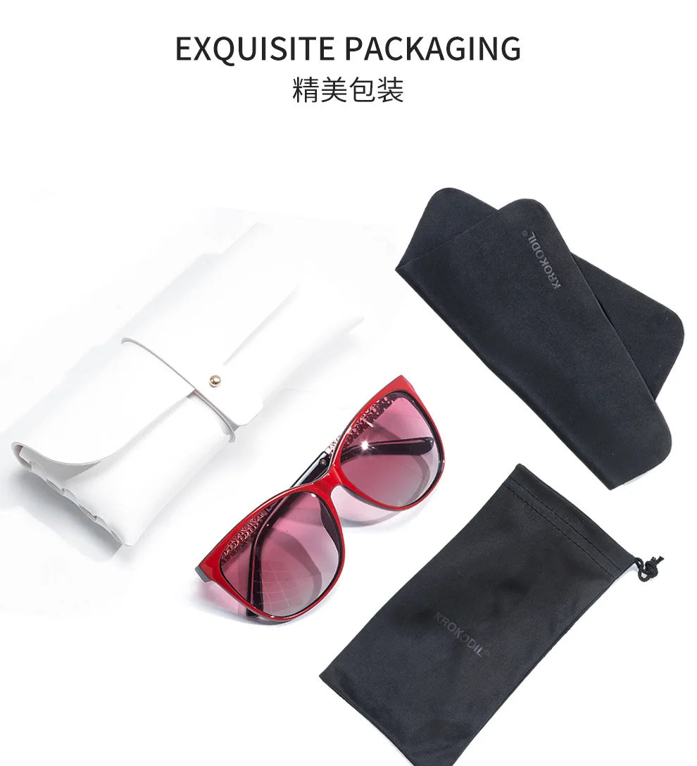 New Fashion TR Memory Frame Polarizing Sunglasses for Women Clean Vanilla Store