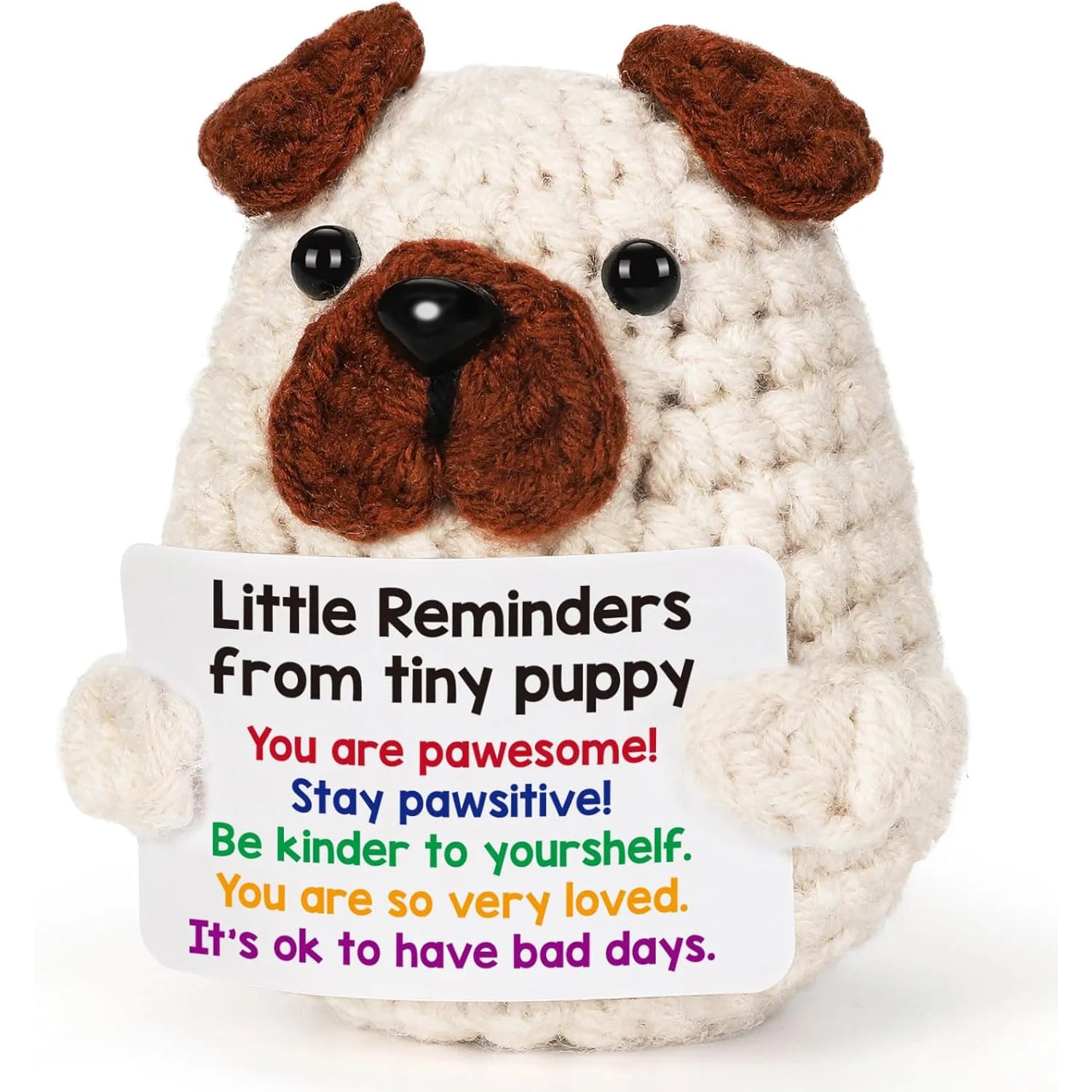 Funny Crochet Positive Energy Puppy Doll Gift Clean Vanilla Store