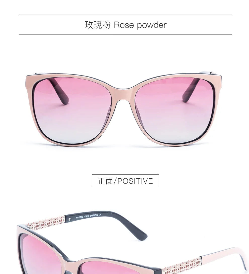 New Fashion TR Memory Frame Polarizing Sunglasses for Women Clean Vanilla Store