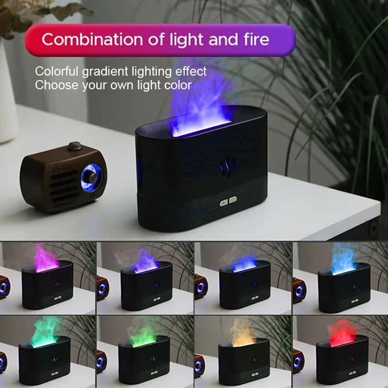 Vissko Aroma Flame Diffuser 180ML with Night Light Clean Vanilla Store
