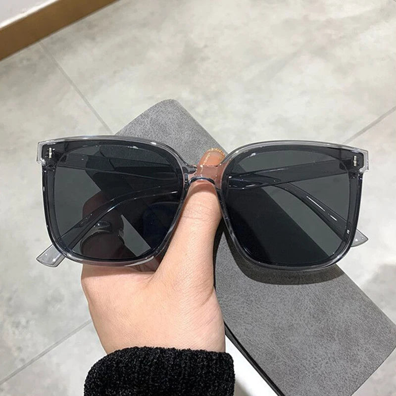 OIMG Vintage Square Oversized Sunglasses UV400 Protection Clean Vanilla Store