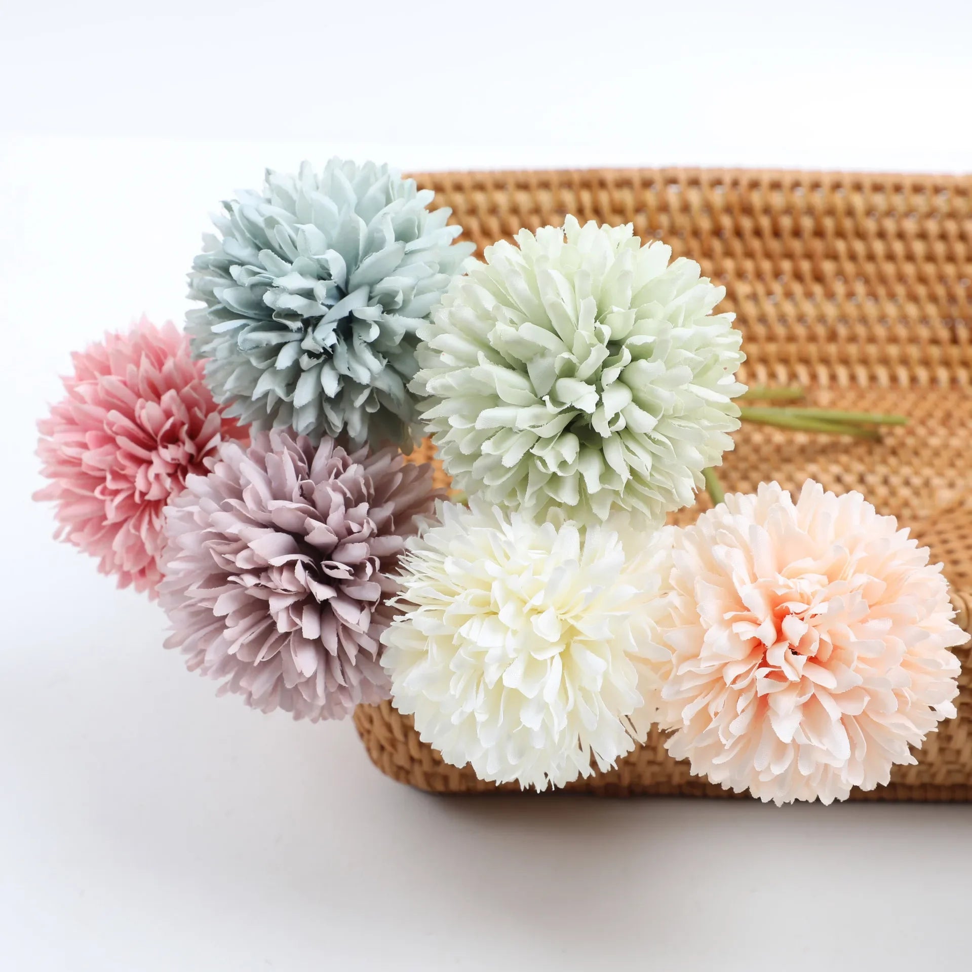 Elegant Hydrangea Artificial Flowers Bouquet Clean Vanilla Store