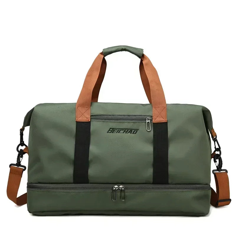 Large Capacity Travel Gym Bag Waterproof Design Clean Vanilla Store