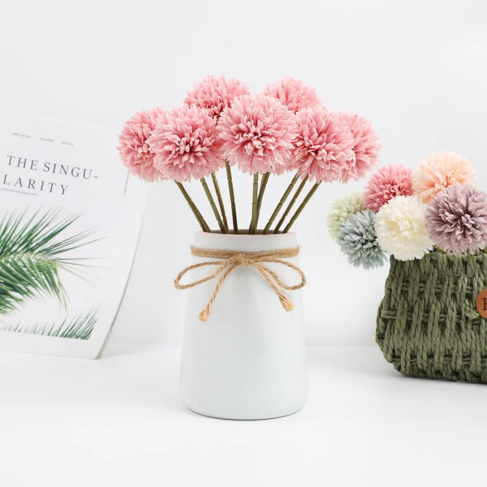 Elegant Hydrangea Artificial Flowers Bouquet Clean Vanilla Store