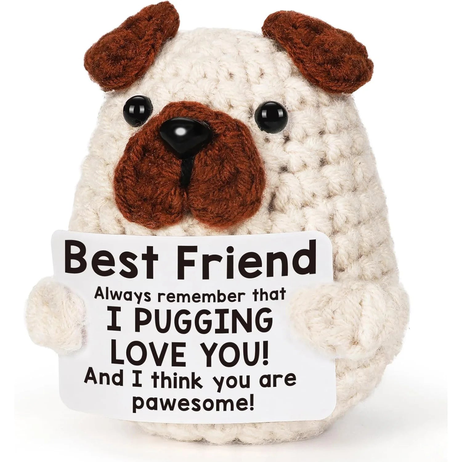 Funny Crochet Positive Energy Puppy Doll Gift Clean Vanilla Store