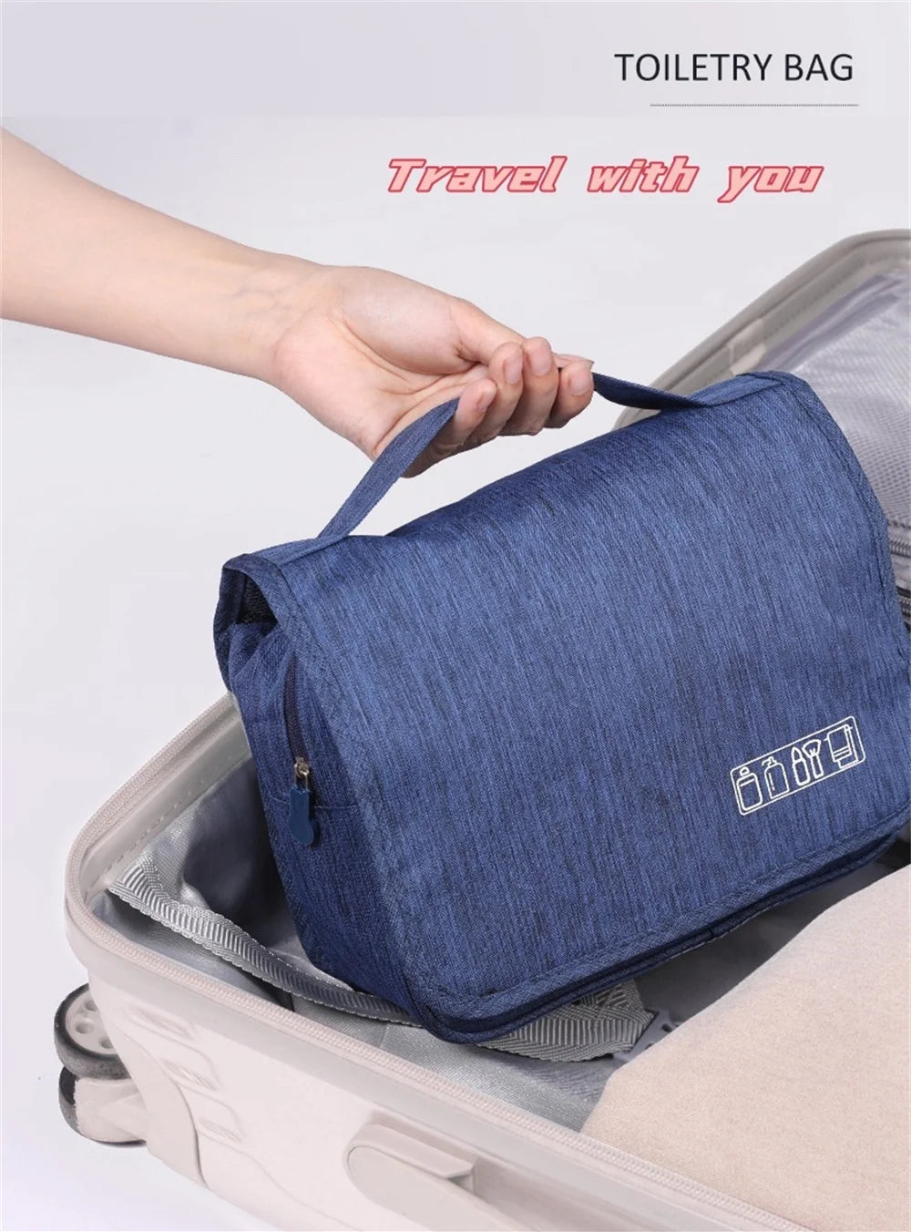 Waterproof Portable Toiletry Washbag with Hook Clean Vanilla Store