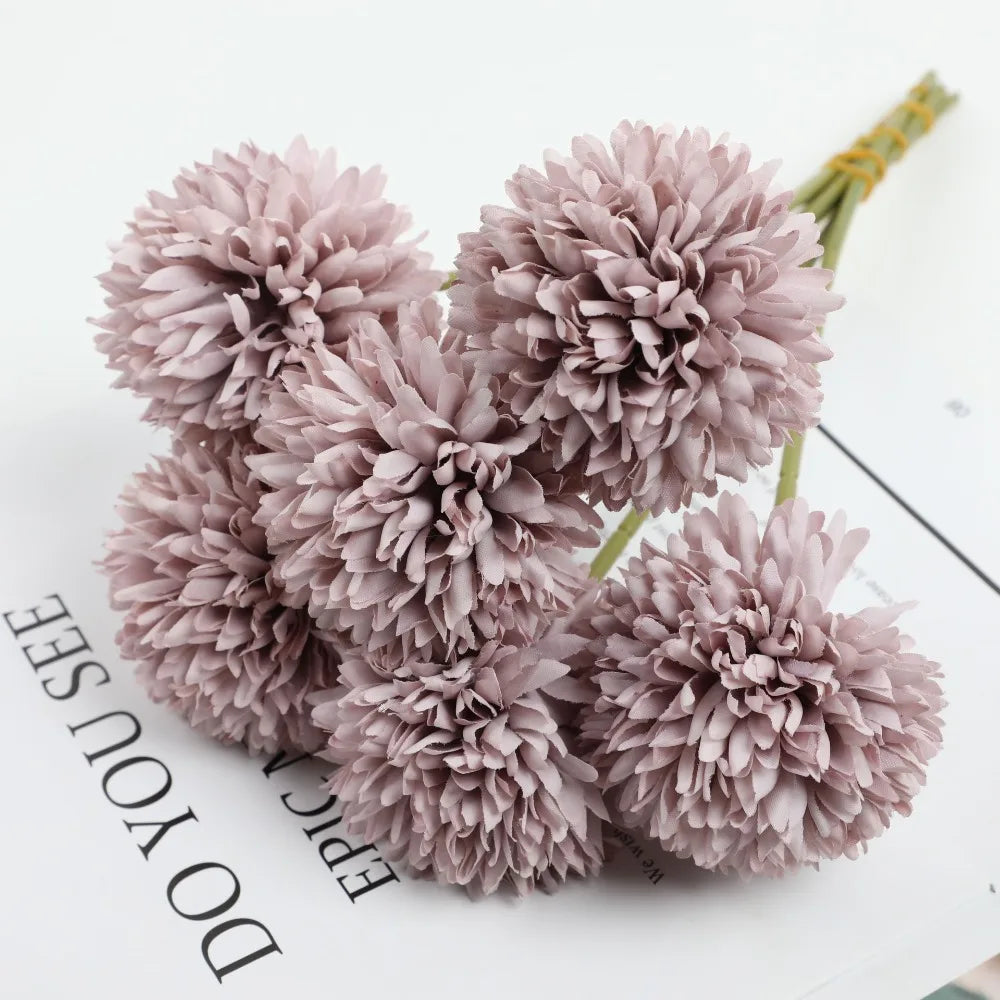 Elegant Hydrangea Artificial Flowers Bouquet Clean Vanilla Store