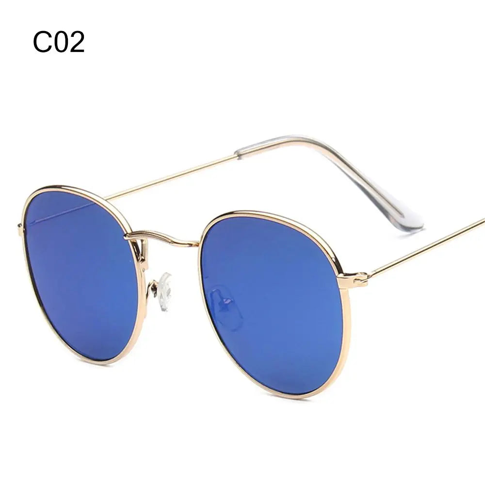 Vintage Round Sunglasses for Retro UV Protection Clean Vanilla Store