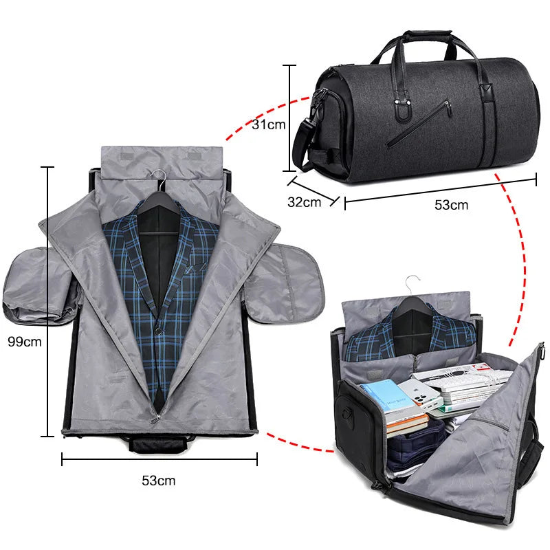 Large Capacity Men's Hand Luggage Bag XM137 Clean Vanilla Store