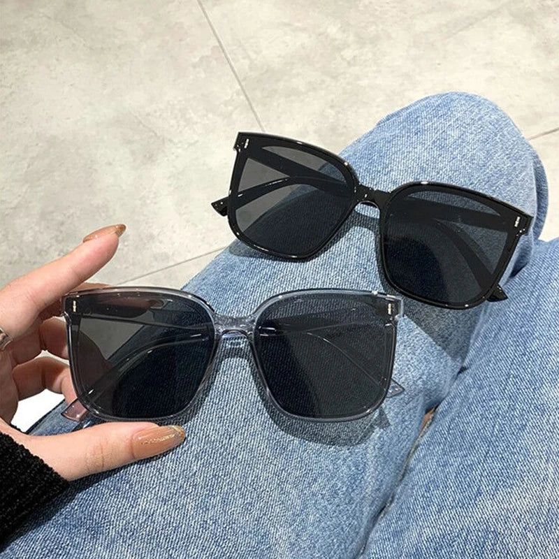 OIMG Vintage Square Oversized Sunglasses UV400 Protection Clean Vanilla Store