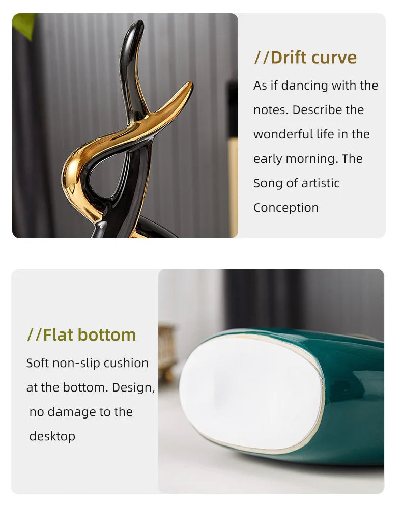 Nordic Luxury Abstract Living Room Statue Gift Clean Vanilla Store