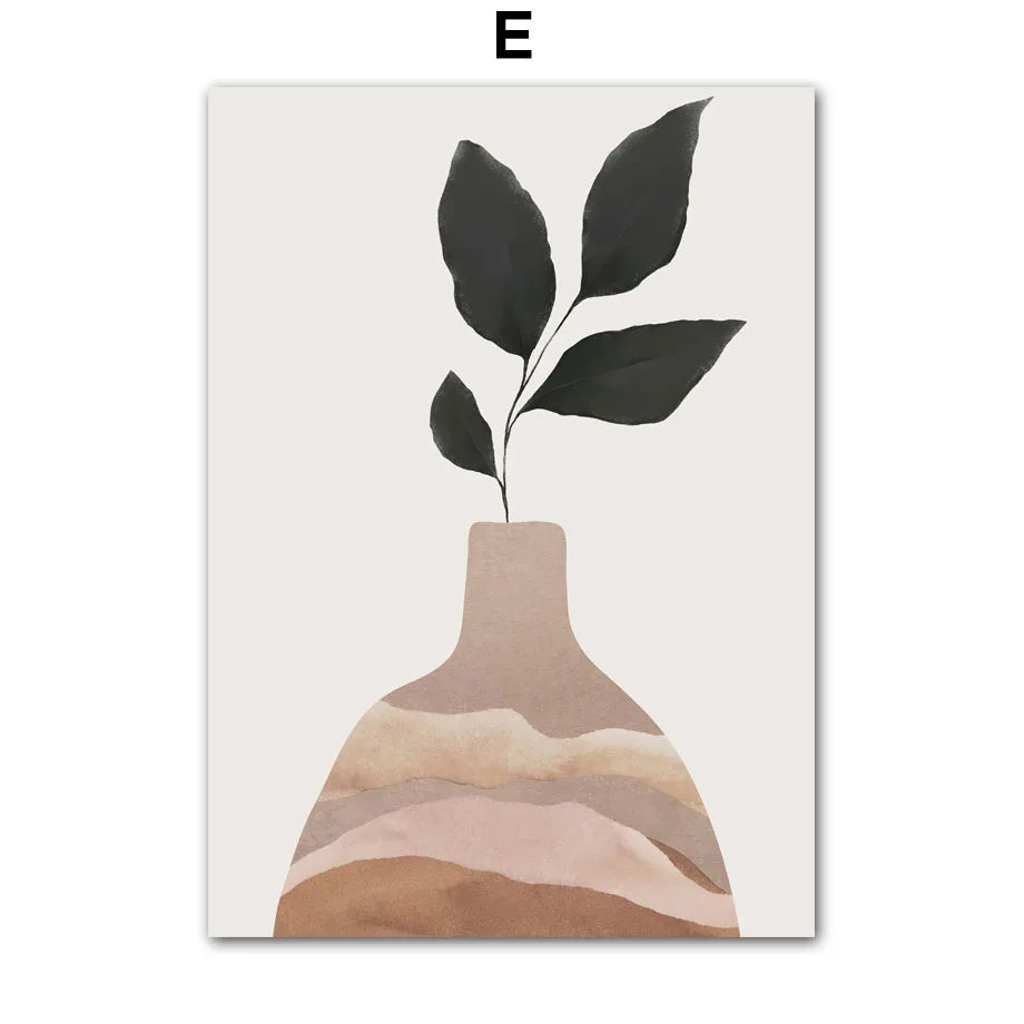Bohemian Sun Leaf Geometry Canvas Prints - Set of 2 Clean Vanilla Store