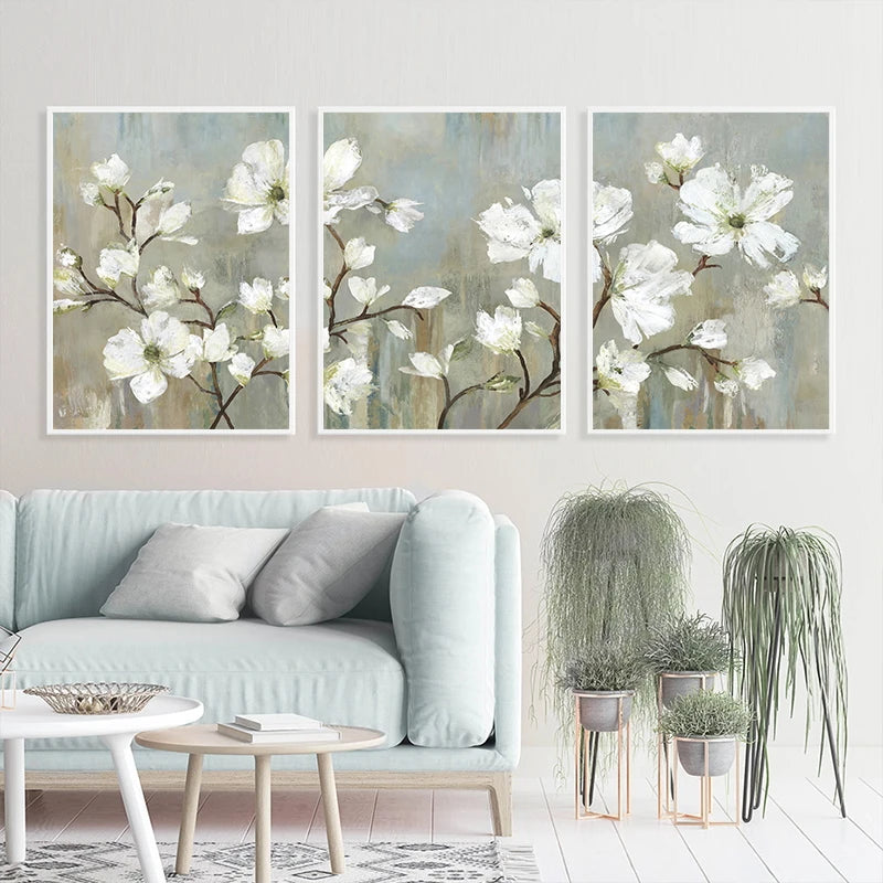Minimalist Apple Tree Canvas Art Set for Home Decor 3Pcs/Set Clean Vanilla Store