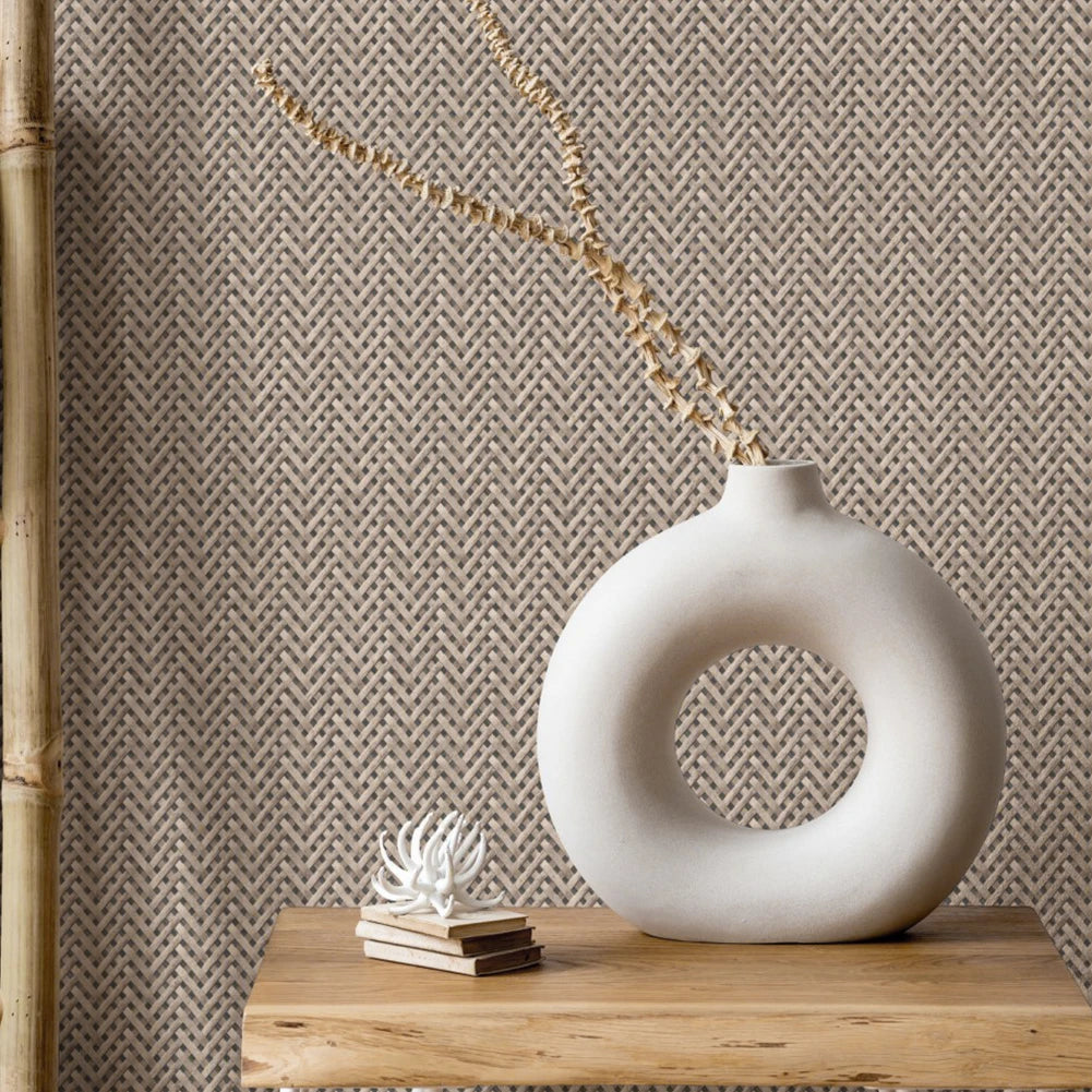 Lifeideas Nordic Style White Ceramic Round Vase Clean Vanilla Store