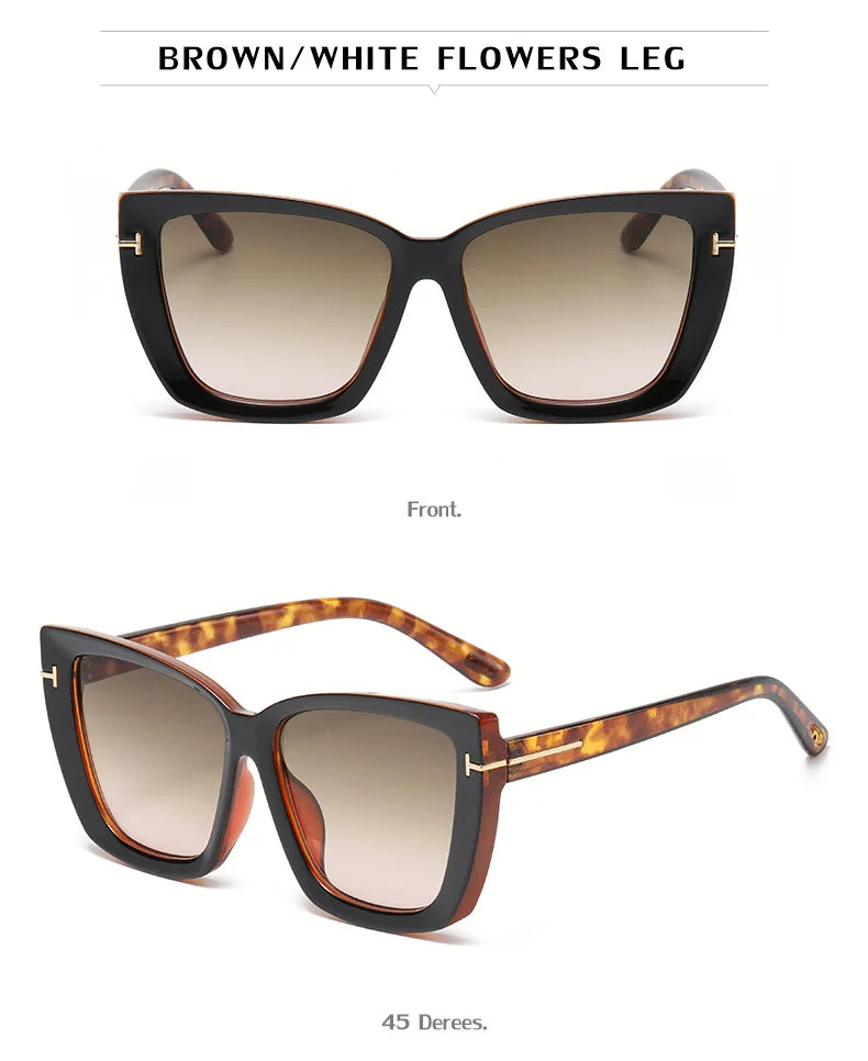 Brand Designer Cat Eye Sunglasses Women Vintage 2024 Clean Vanilla Store