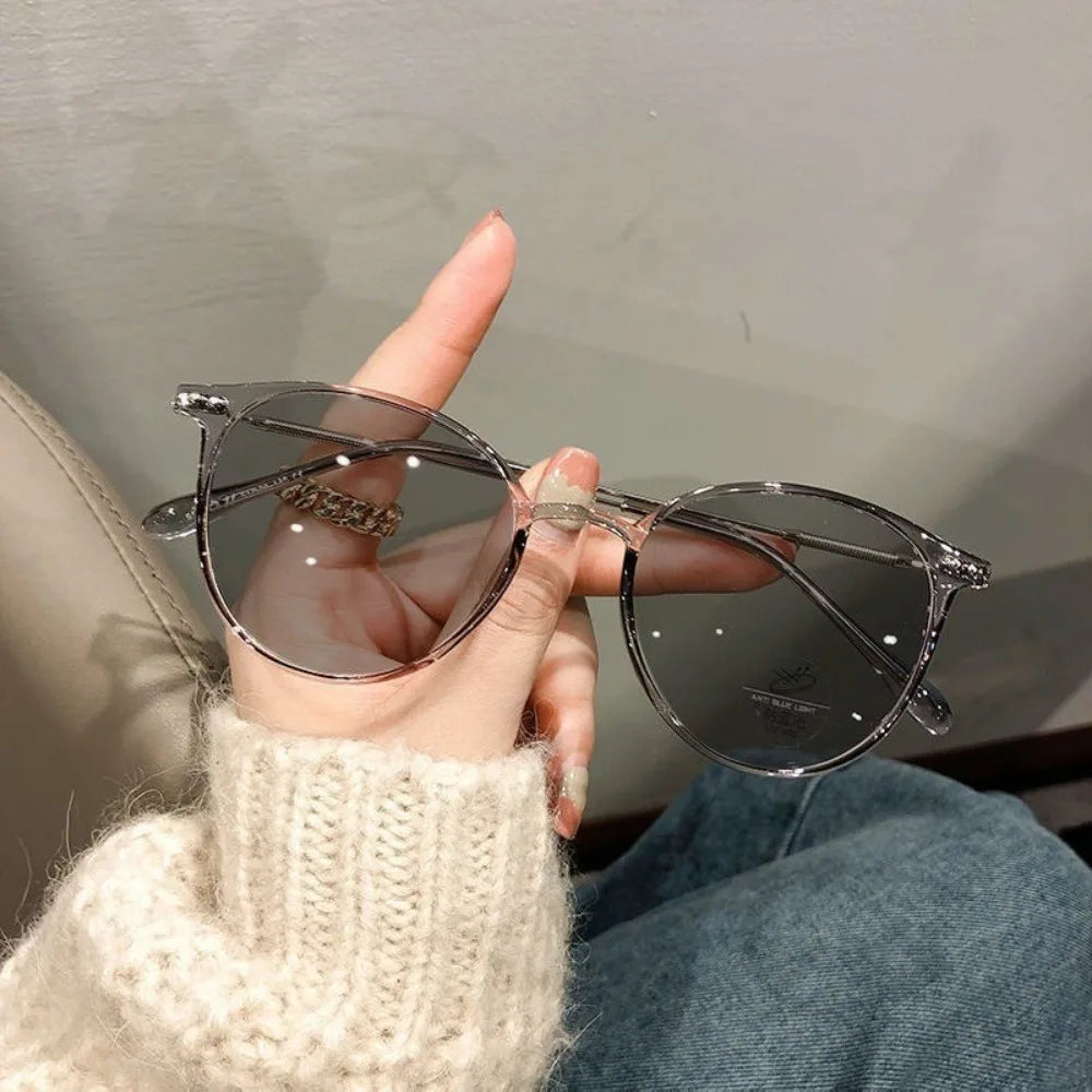 Fashion Photochromic Anti Radiation Eyeglasses Clean Vanilla Store