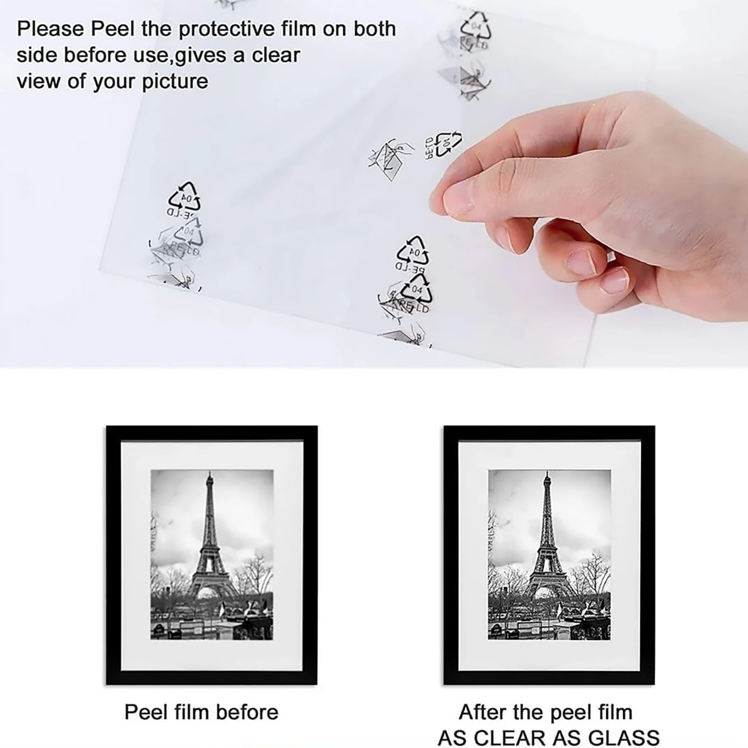 Versatile Photo Frames In Different Sizes Black Modern Design Clean Vanilla Store