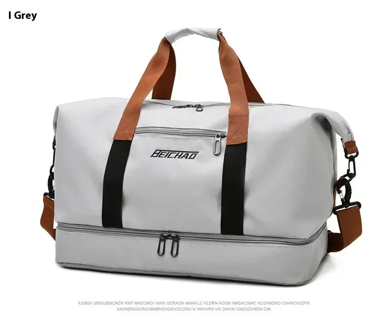Large Capacity Travel Gym Bag Waterproof Design Clean Vanilla Store