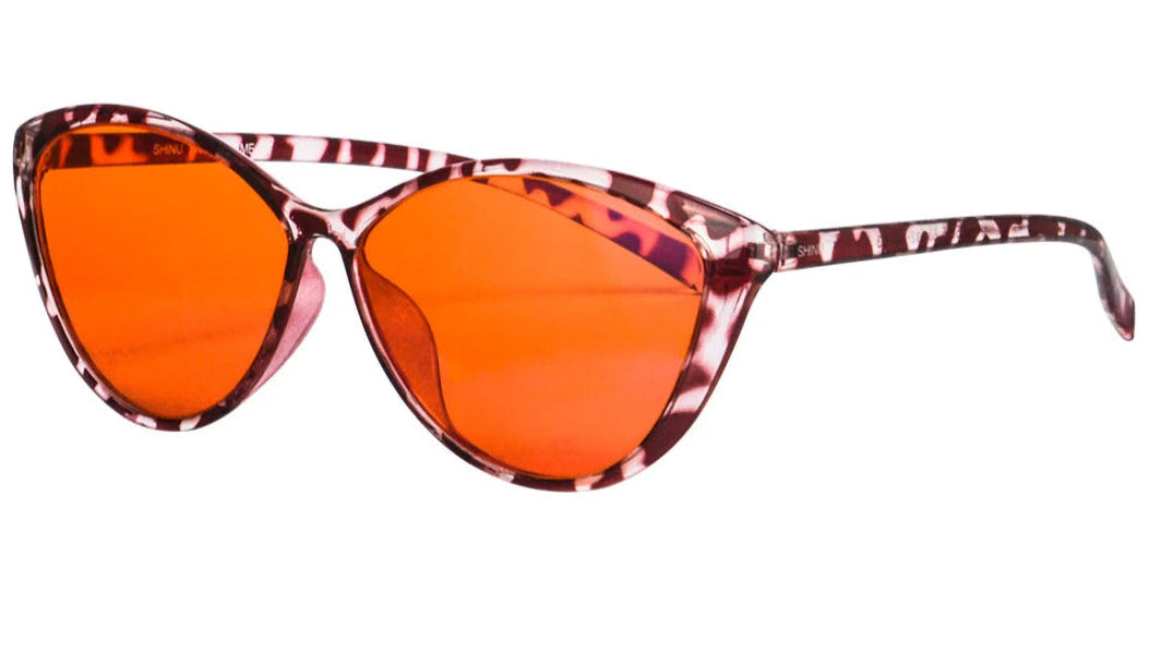 SHINU Women Cat Eye TR90 Anti Blue Light Glasses Clean Vanilla Store