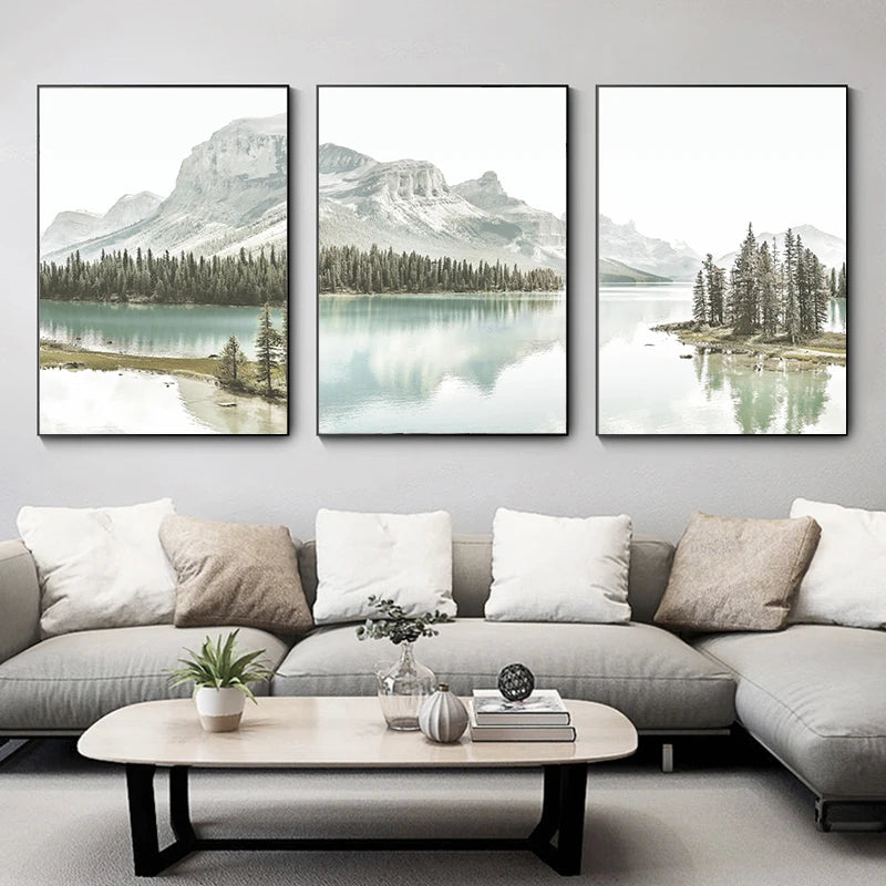 Minimalist Apple Tree Canvas Art Set for Home Decor 3Pcs/Set Clean Vanilla Store