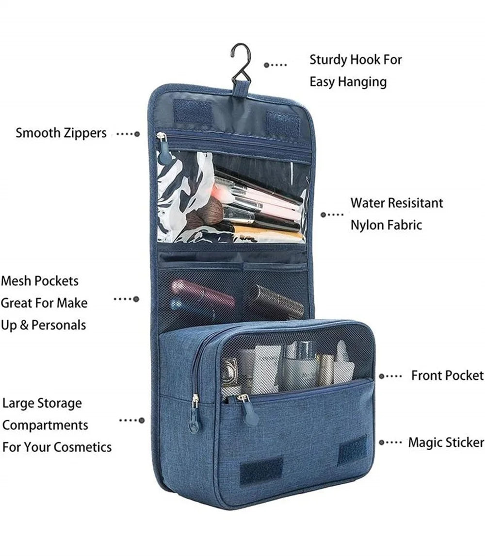 Waterproof Portable Toiletry Washbag with Hook Clean Vanilla Store