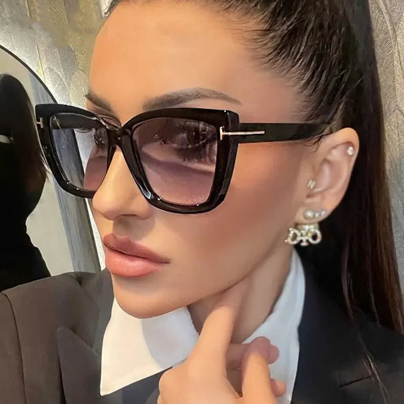 Brand Designer Cat Eye Sunglasses Women Vintage 2024 Clean Vanilla Store