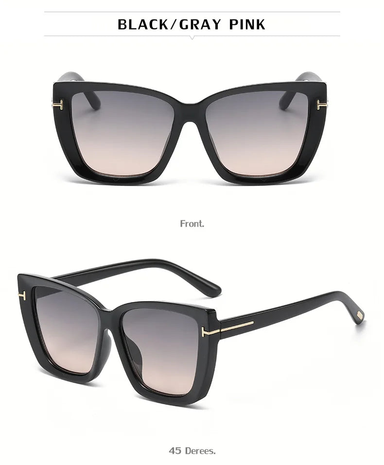 Brand Designer Cat Eye Sunglasses Women Vintage 2024 Clean Vanilla Store