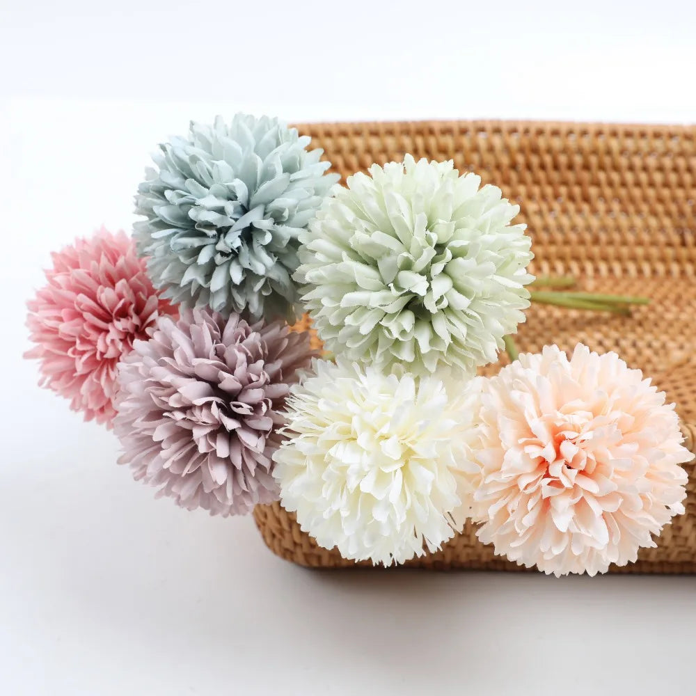 Elegant Hydrangea Artificial Flowers Bouquet Clean Vanilla Store