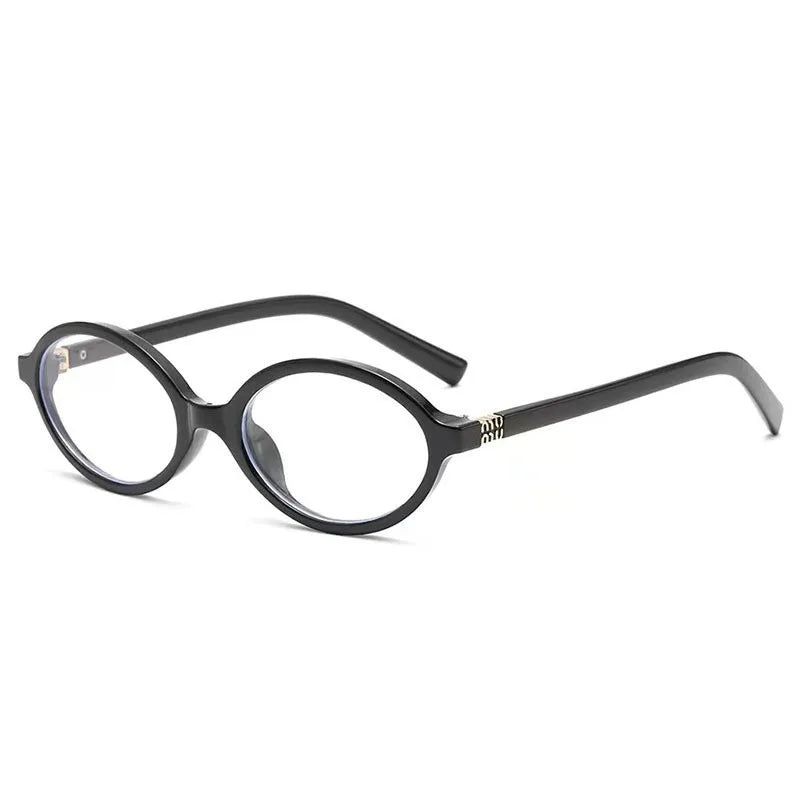 Y2K Oval Anti Blue Light Blocking Glasses for Women Clean Vanilla Store