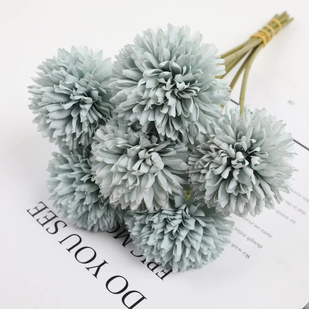 Elegant Hydrangea Artificial Flowers Bouquet Clean Vanilla Store
