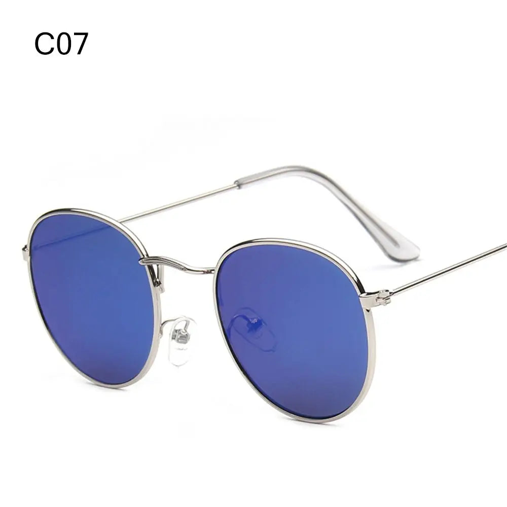 Vintage Round Sunglasses for Retro UV Protection Clean Vanilla Store