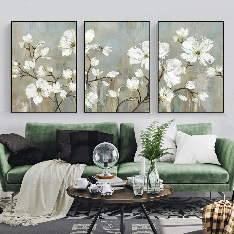 Minimalist Apple Tree Canvas Art Set for Home Decor 3Pcs/Set Clean Vanilla Store