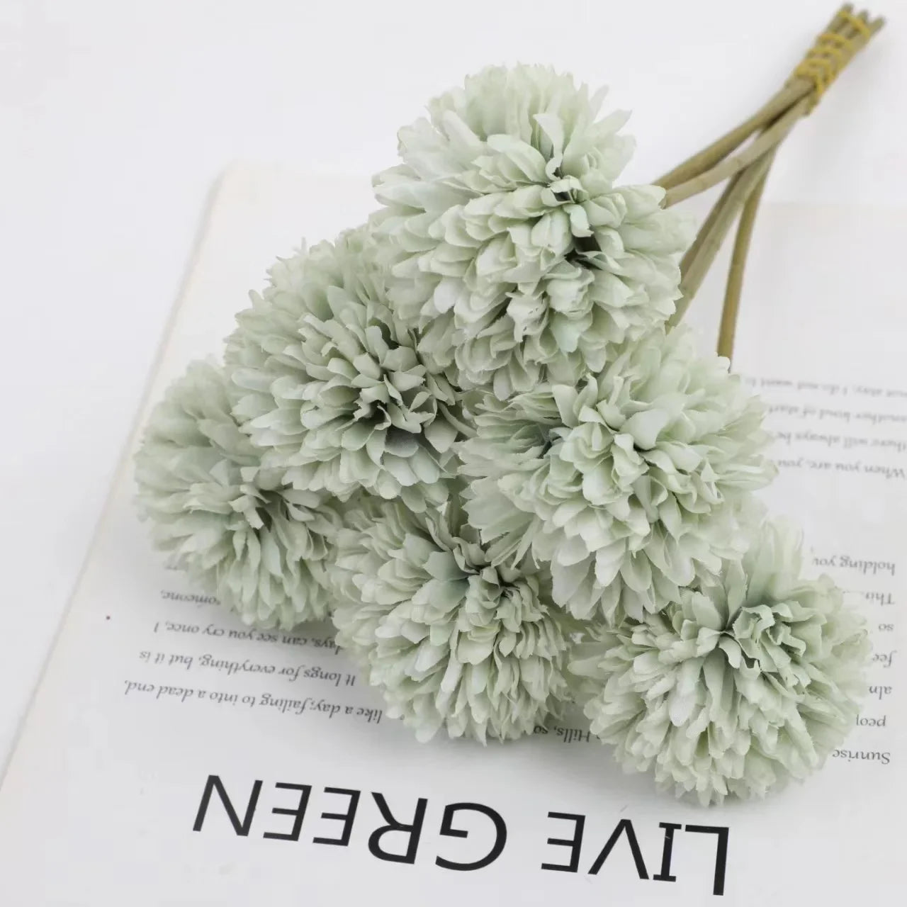 Elegant Hydrangea Artificial Flowers Bouquet Clean Vanilla Store