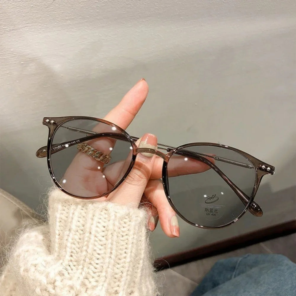 Fashion Photochromic Anti Radiation Eyeglasses Clean Vanilla Store