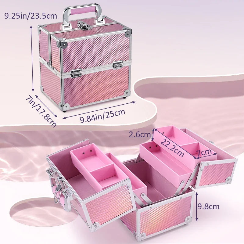 Makeup Case Portable Travel Organizer for Women Clean Vanilla Store