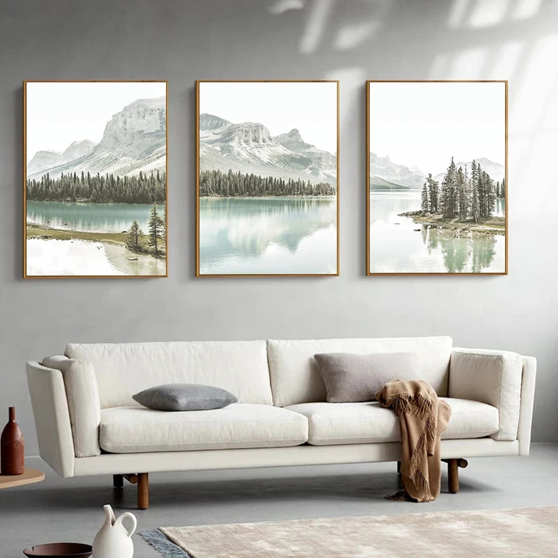 Minimalist Apple Tree Canvas Art Set for Home Decor 3Pcs/Set Clean Vanilla Store